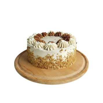 Моркв'яно-горіховий із карамеллю &mdash; десерт без цукру, веган | Euphoria Sweets Київ